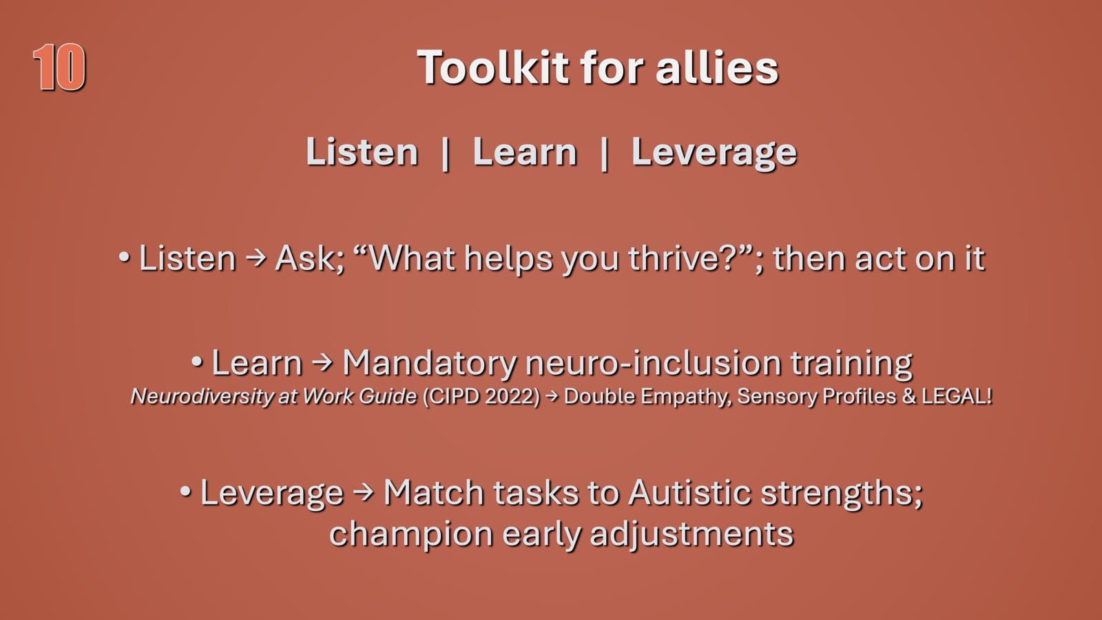Toolkit for allies